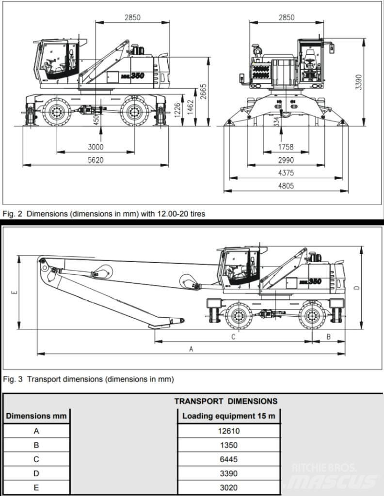 Fuchs MHL350D Koparki przeładunkowe