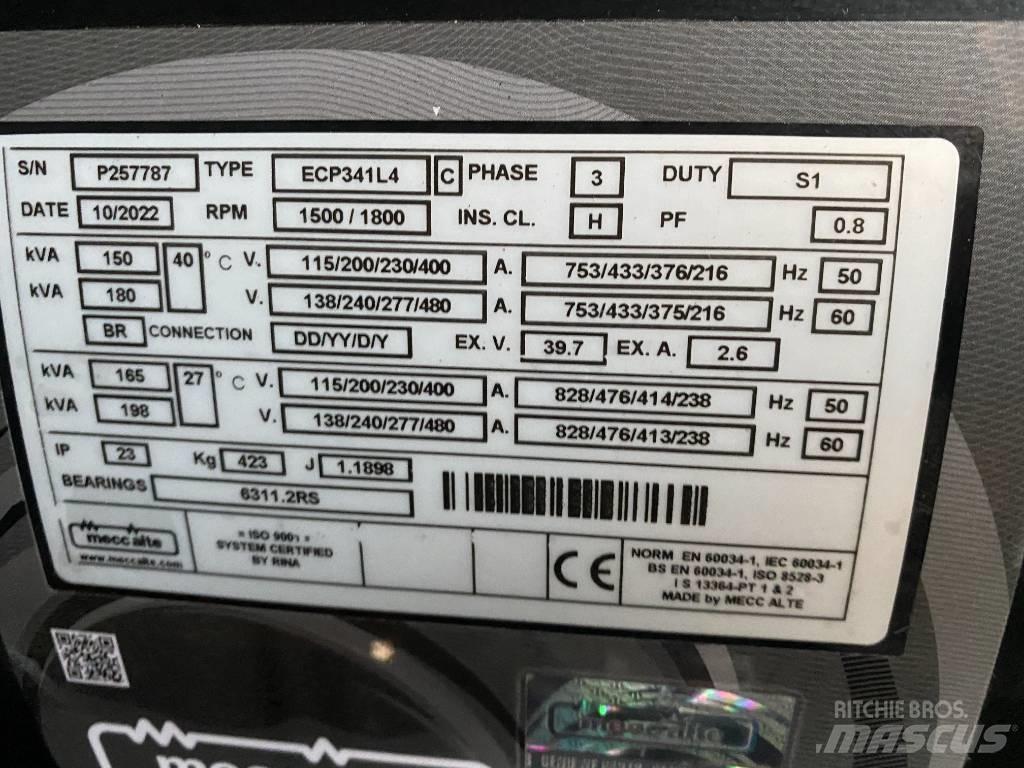 JCB G165QS Agregaty prądotwórcze Diesla