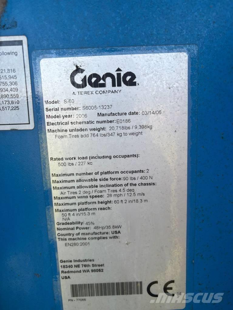 Genie S 60 Podnośniki teleskopowe