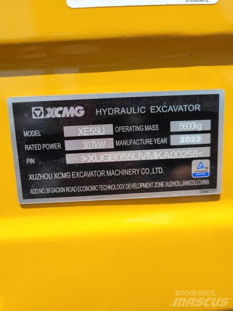 XCMG XE55 U Minikoparki