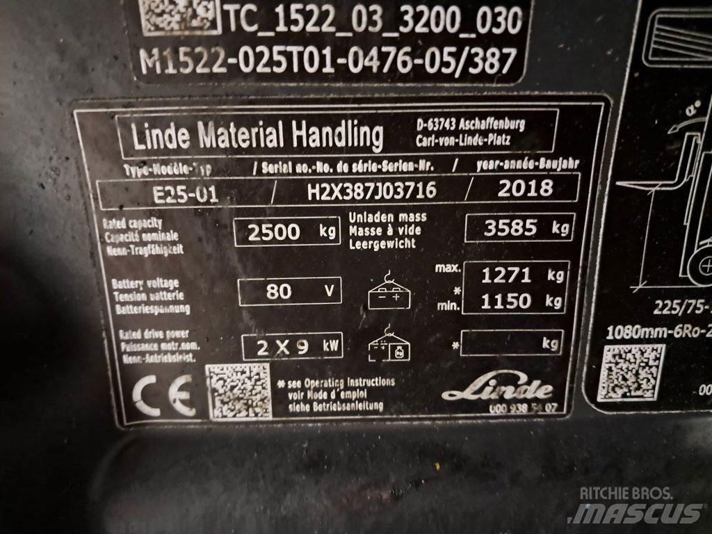 Linde E25-01 Wózki elektryczne