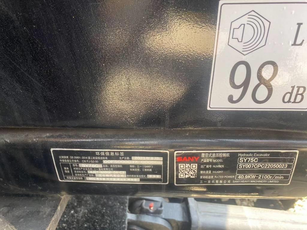 Sany SY75C Koparki gąsienicowe