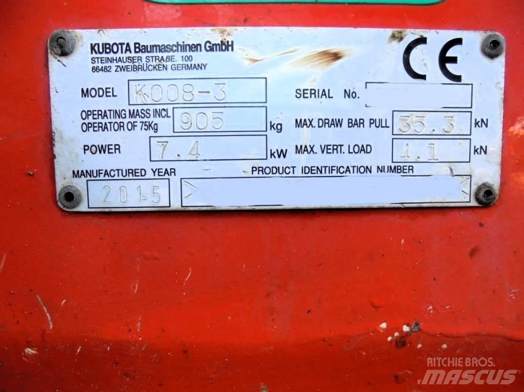Kubota K 008-3 Minikoparki