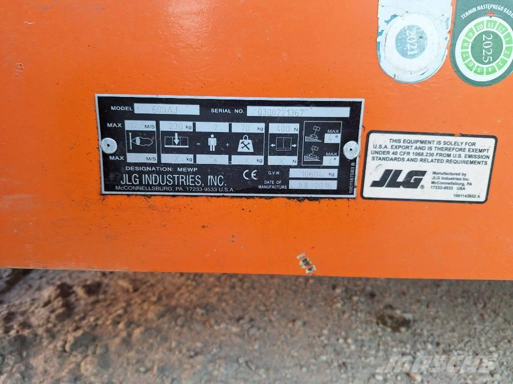JLG 600AJ Podnośniki przegubowe