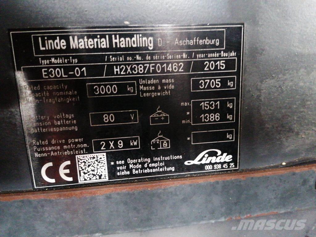 Linde E30L-01 Wózki elektryczne