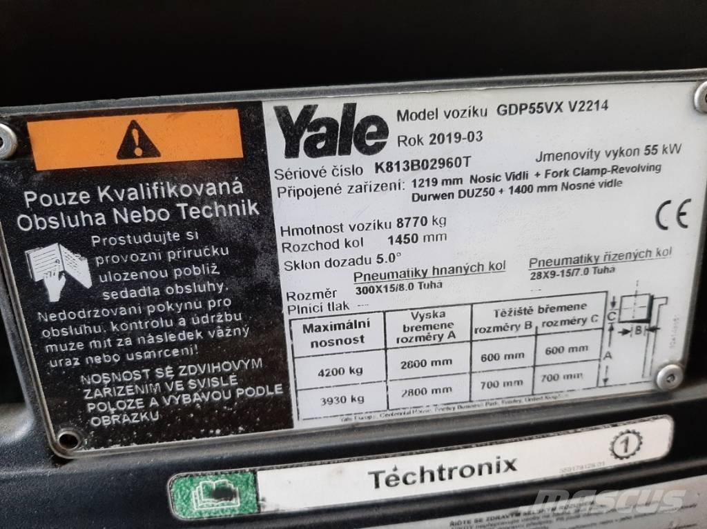 Yale GDP 55 VX Wózki Diesla