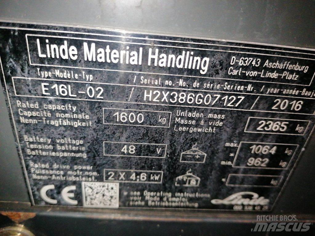 Linde E16L-02 Wózki elektryczne