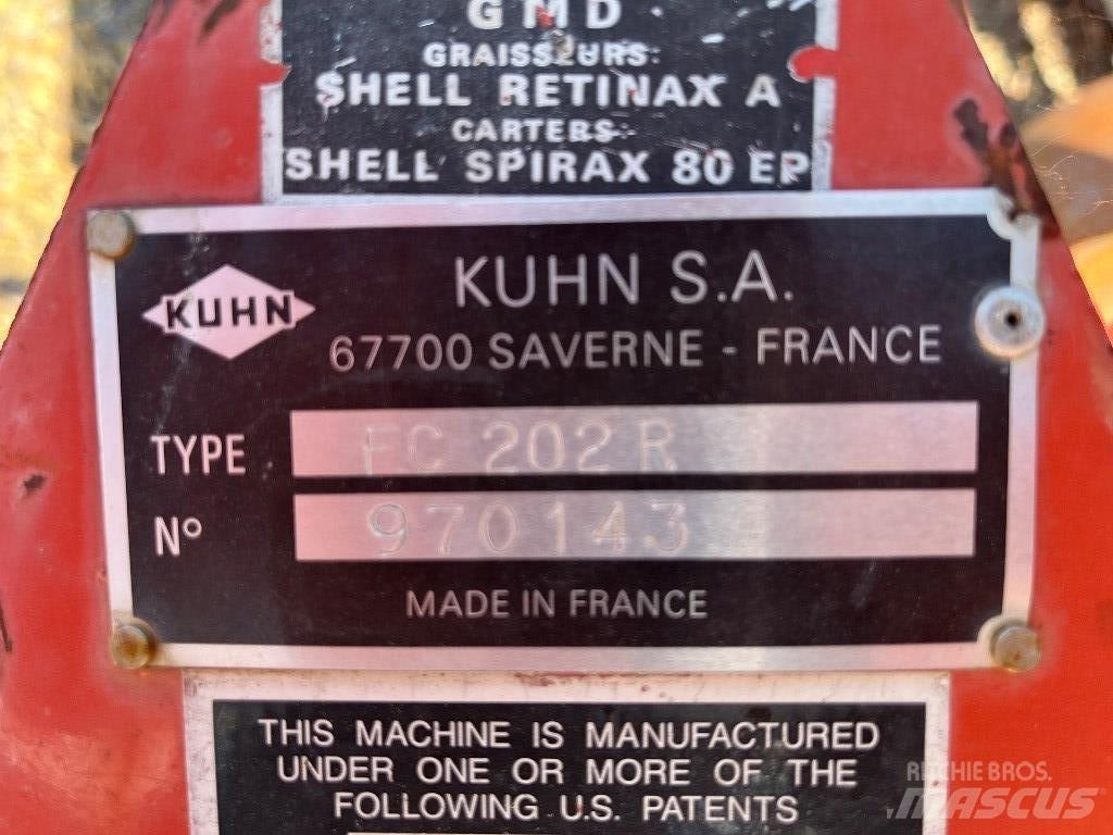 Kuhn FC 202 R Kosiarki ze wstępną obróbka paszy