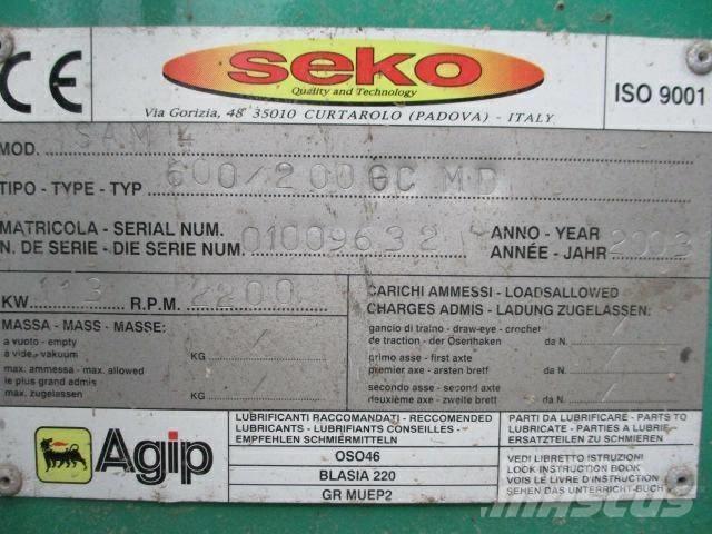 Seko 600/200GC MD Rębaki