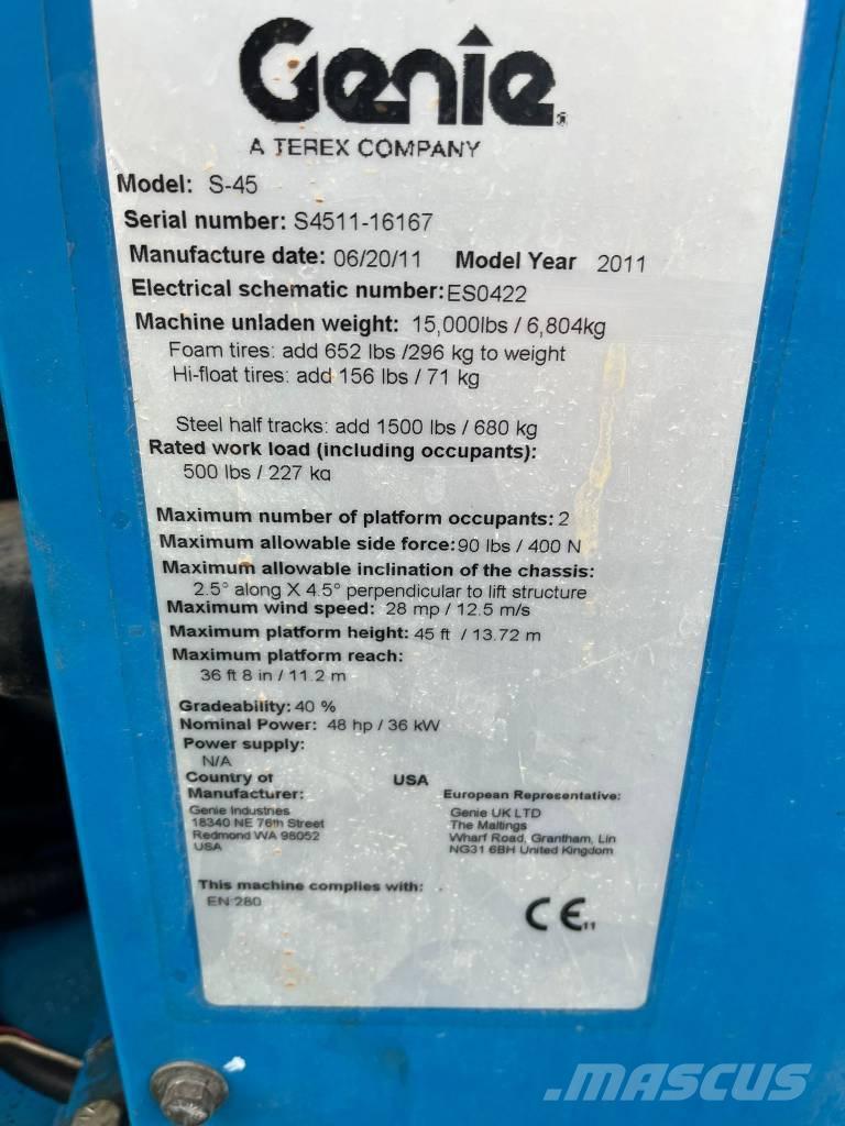 Genie S 45 Podnośniki teleskopowe