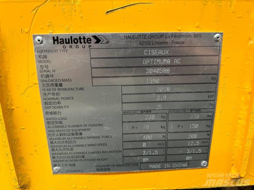 Haulotte OPTIMUM 8 Podnośniki nożycowe