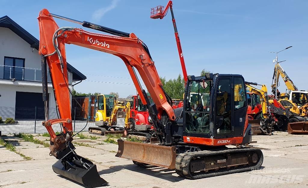 Kubota KX 080-4 Midikoparki  7t - 12t