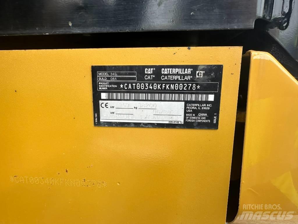 CAT 340 Koparki gąsienicowe