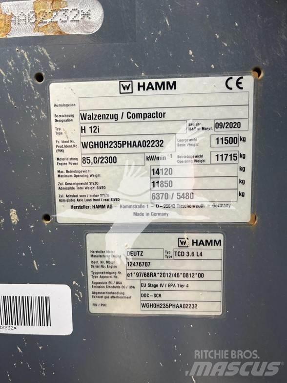 Hamm H12i Walce jednobębnowe