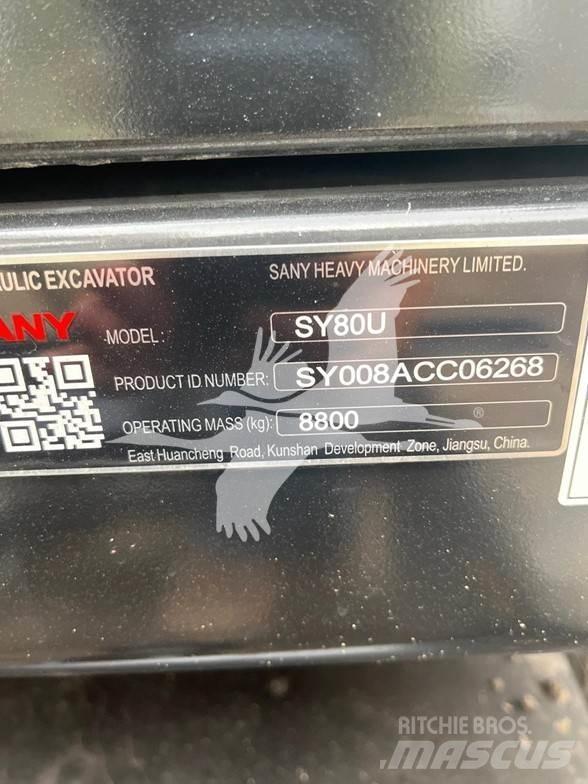 Sany SY80U Koparki gąsienicowe