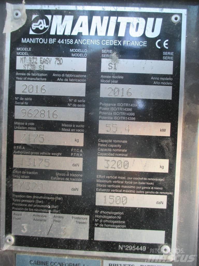 Manitou MT 932 Ładowarki teleskopowe