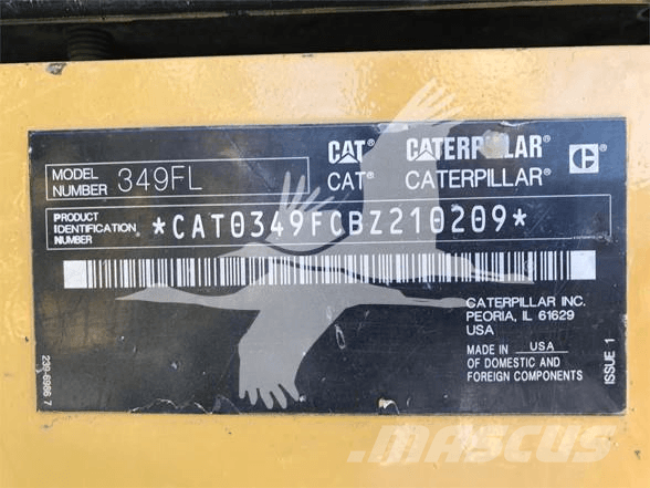 CAT 349FL Koparki gąsienicowe