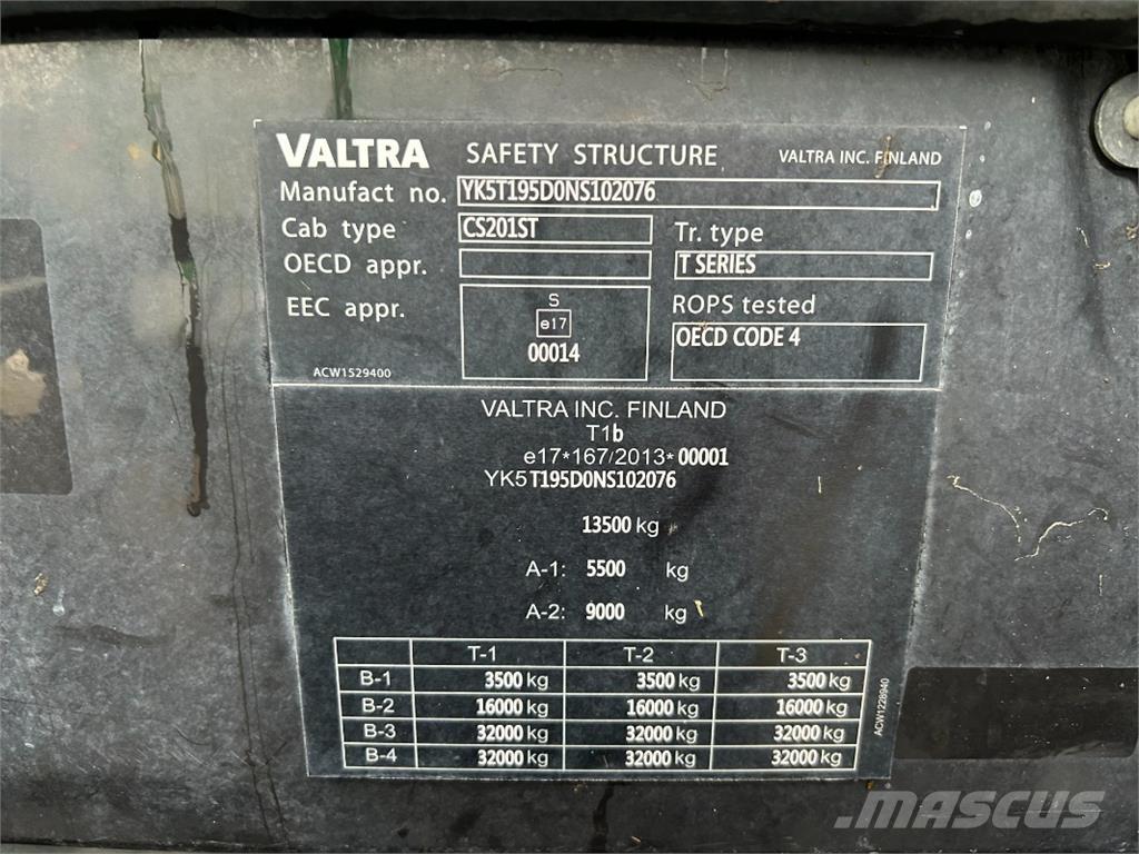 Valtra T195 Ciągniki rolnicze