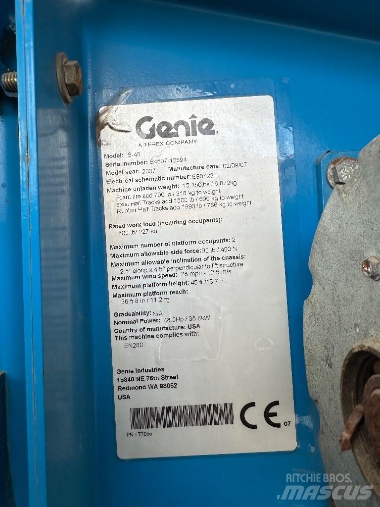 Genie s45 Podnośniki teleskopowe