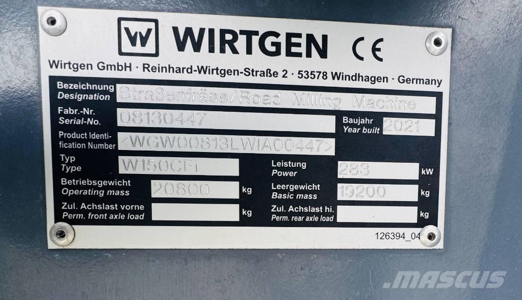 Wirtgen W 150 CFi Frezarki do asfaltu