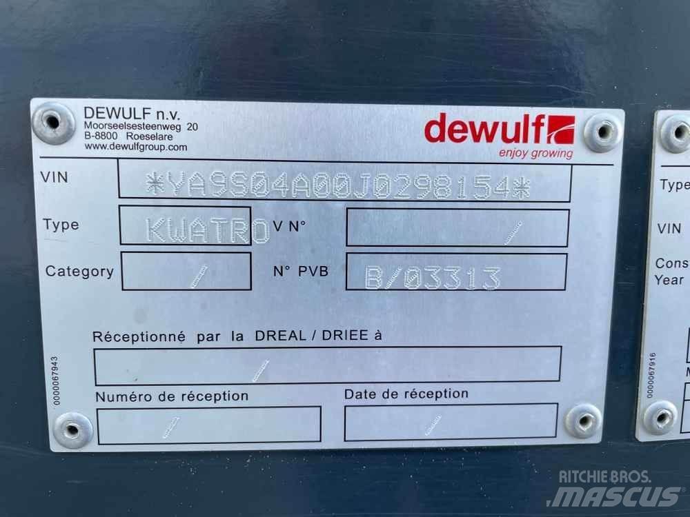 Dewulf KWATRO Maszyny rolnicze - Inne