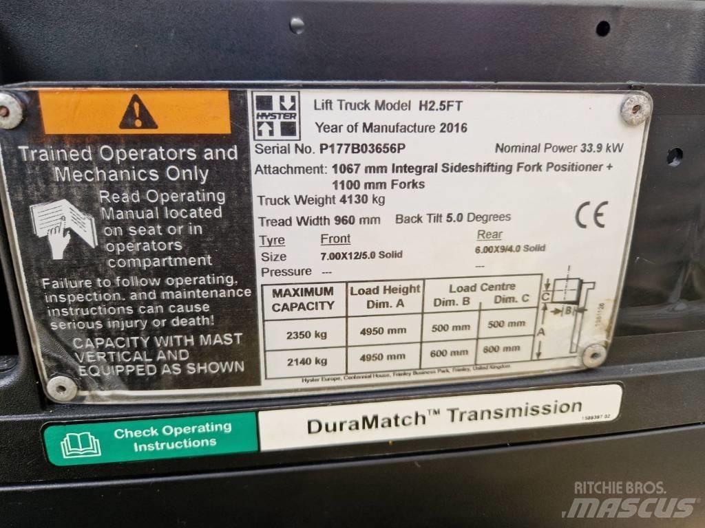Hyster H2,5FT Wózki Diesla