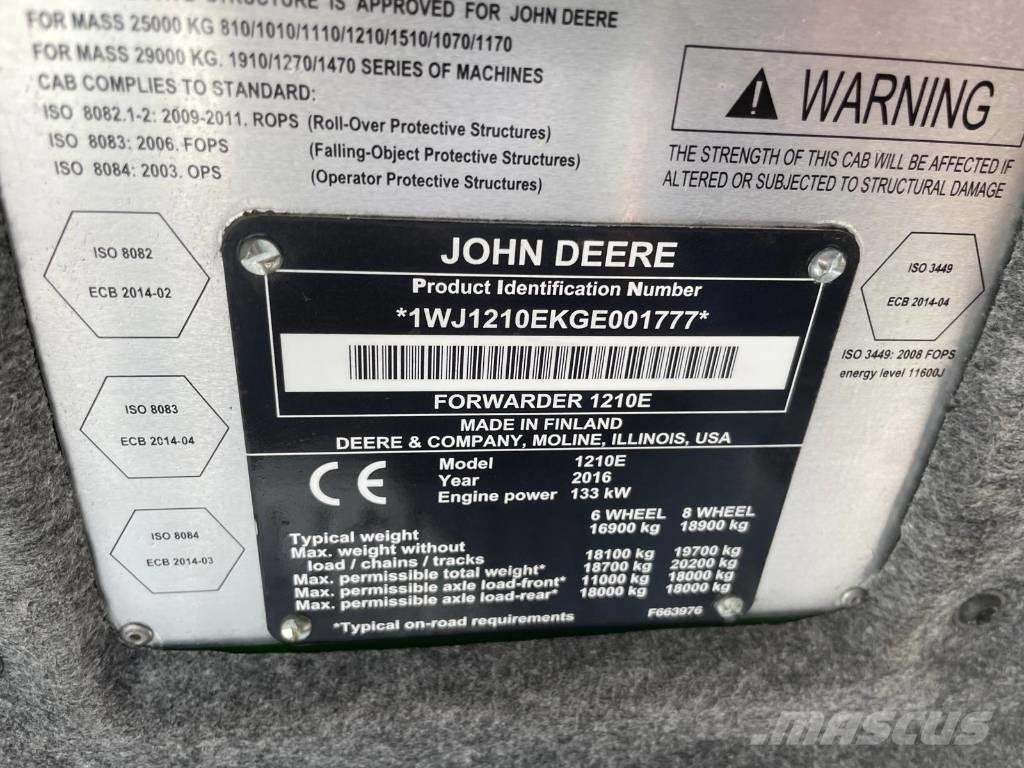 John Deere 1210 E Forwardery