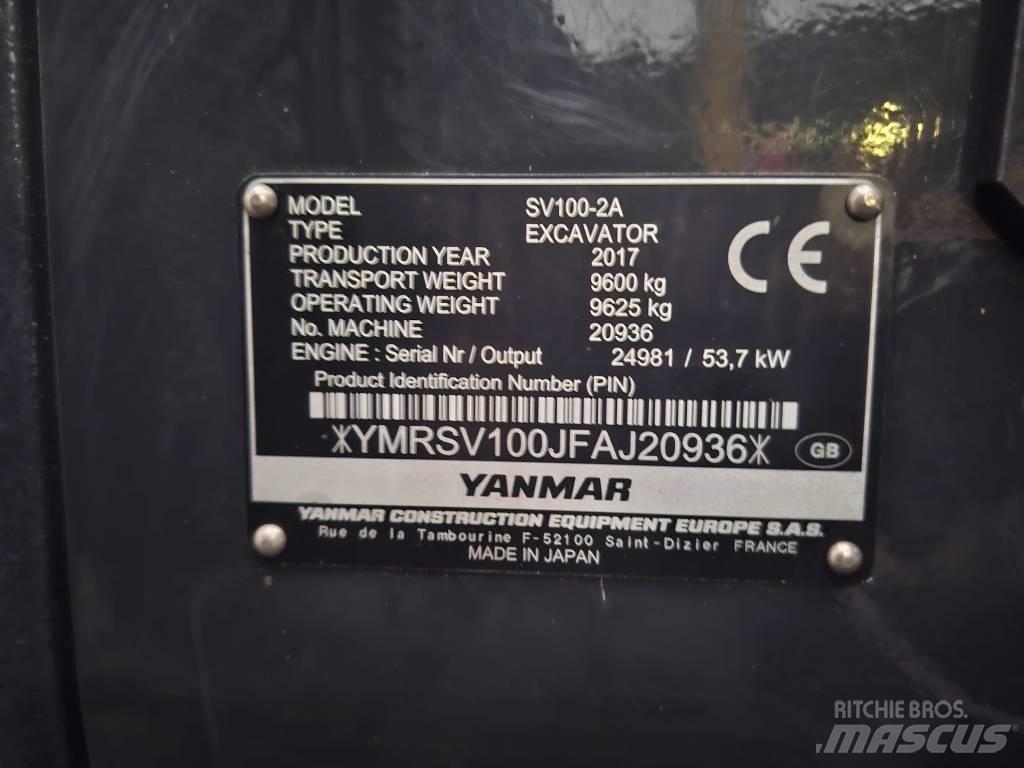 Yanmar SV 100-2A Midikoparki  7t - 12t