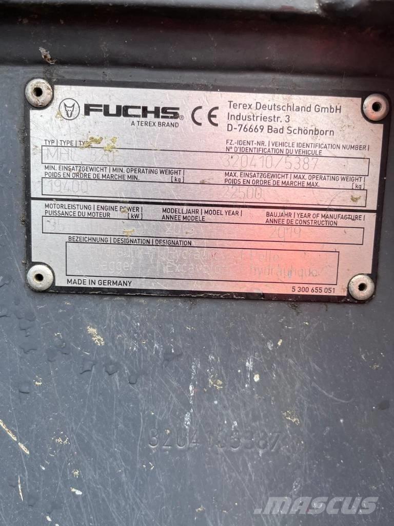 Terex Fuchs MHL320 Magazynowanie - Inne