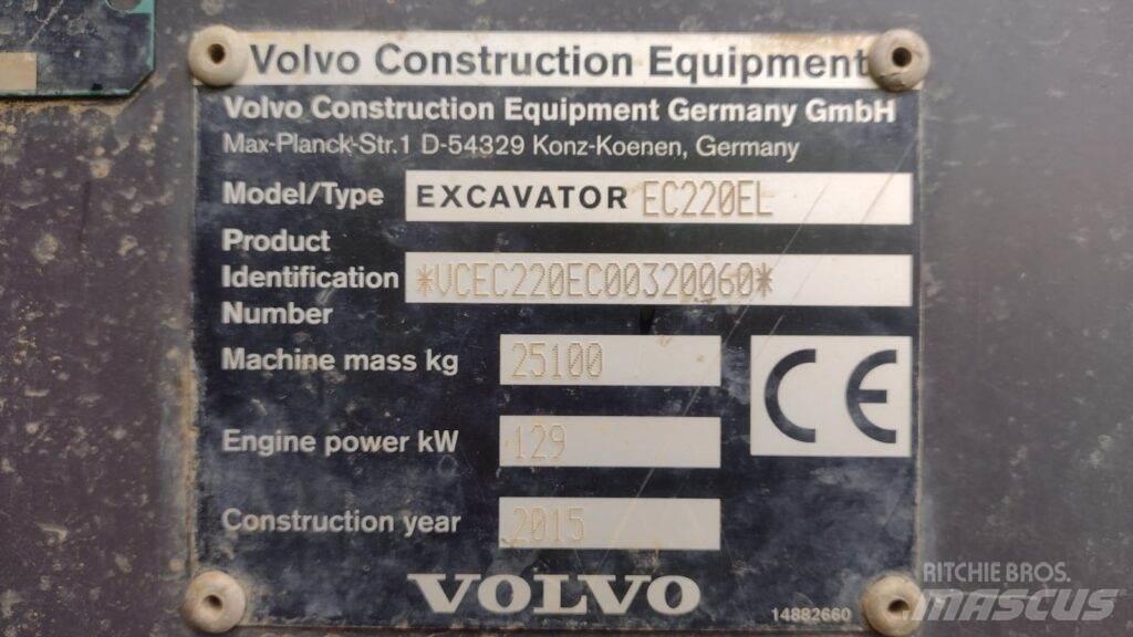 Volvo EC220EL Koparki gąsienicowe