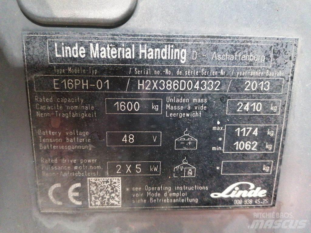 Linde E16PH-01 Wózki elektryczne