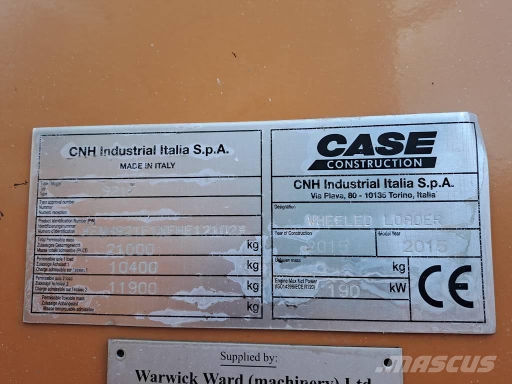 CASE 921FXR Ładowarki kołowe