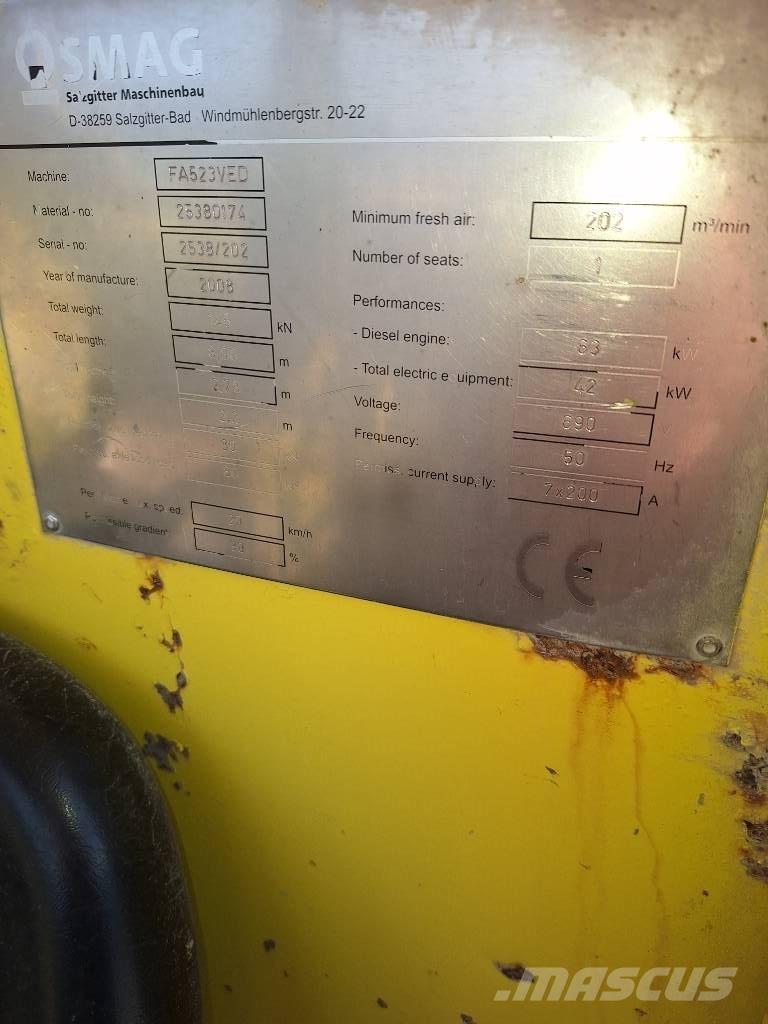 Nordmeyer SMAG FA523 Inny sprzęt górniczy