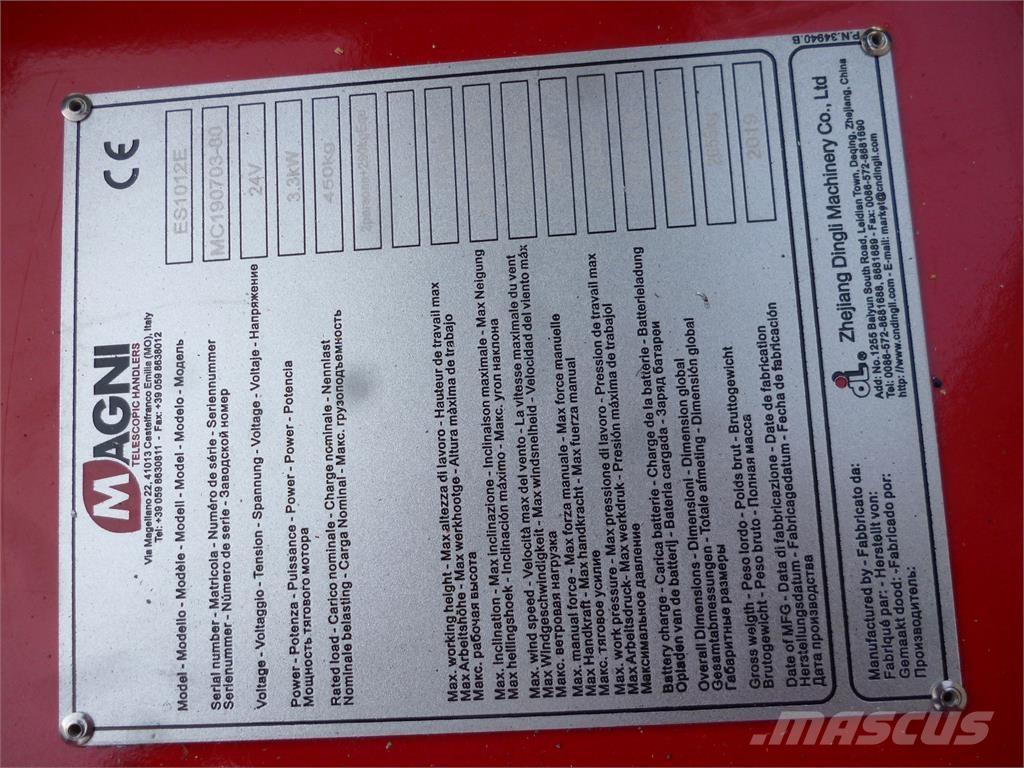 Magni ES1012E Podnośniki nożycowe