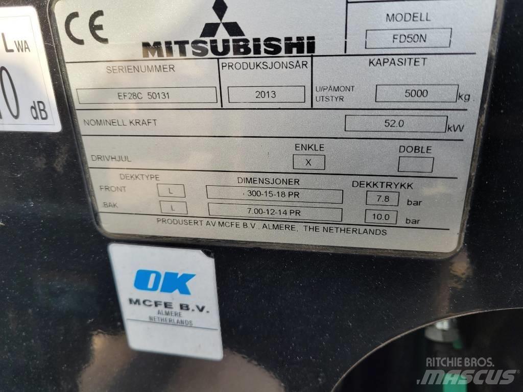 Mitsubishi FD50N Wózki Diesla