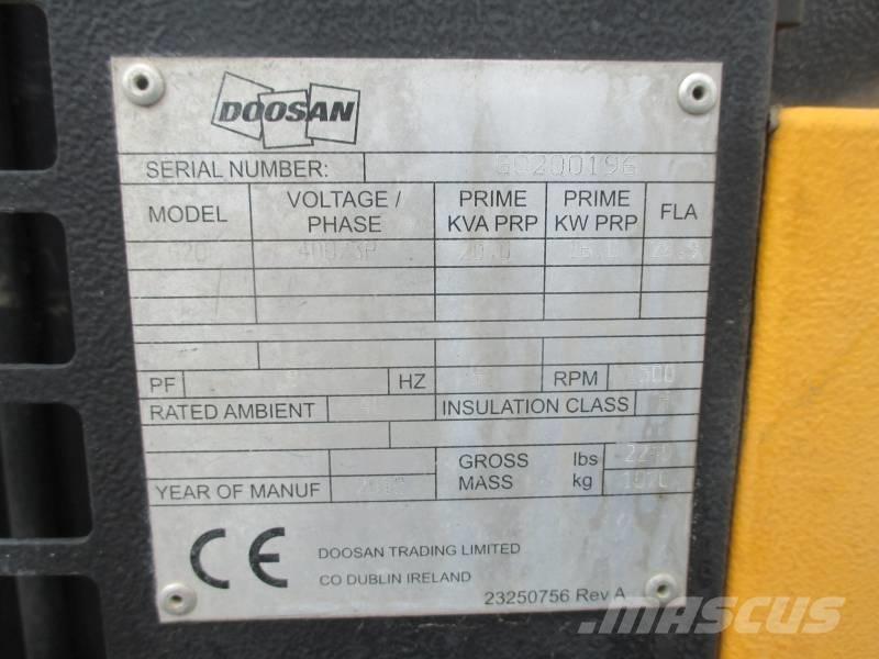 Doosan G 20 Agregaty prądotwórcze Diesla