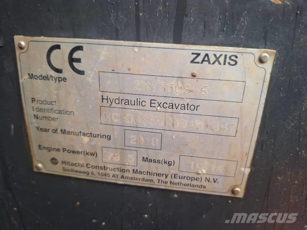 Hitachi ZX 135 US-6 Koparki gąsienicowe