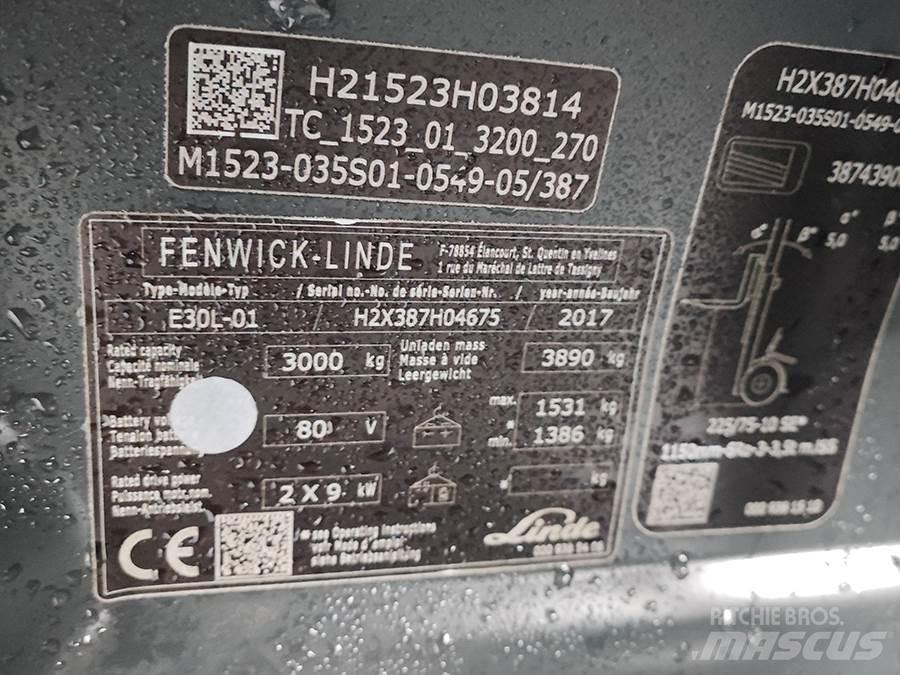 Linde E30L-01 Wózki elektryczne