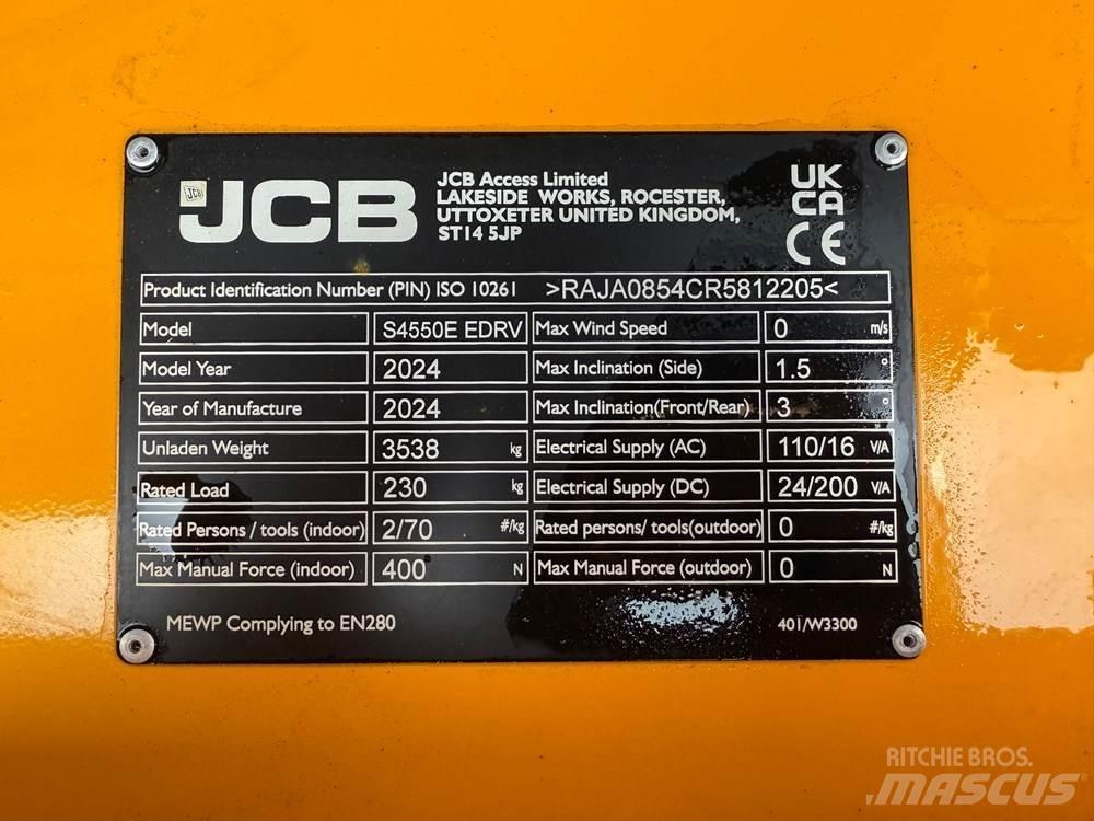 JCB S4550E Podnośniki nożycowe