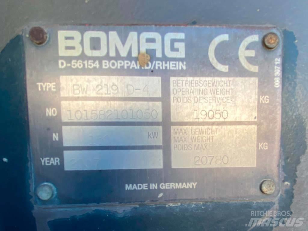 Bomag BW 219 D-4 Walce jednobębnowe
