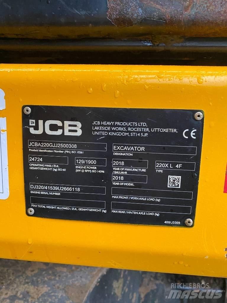 JCB 220 XL Koparki gąsienicowe