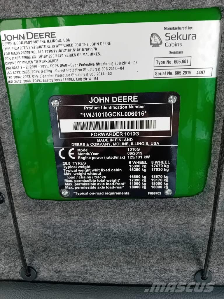 John Deere 1010G Forwardery