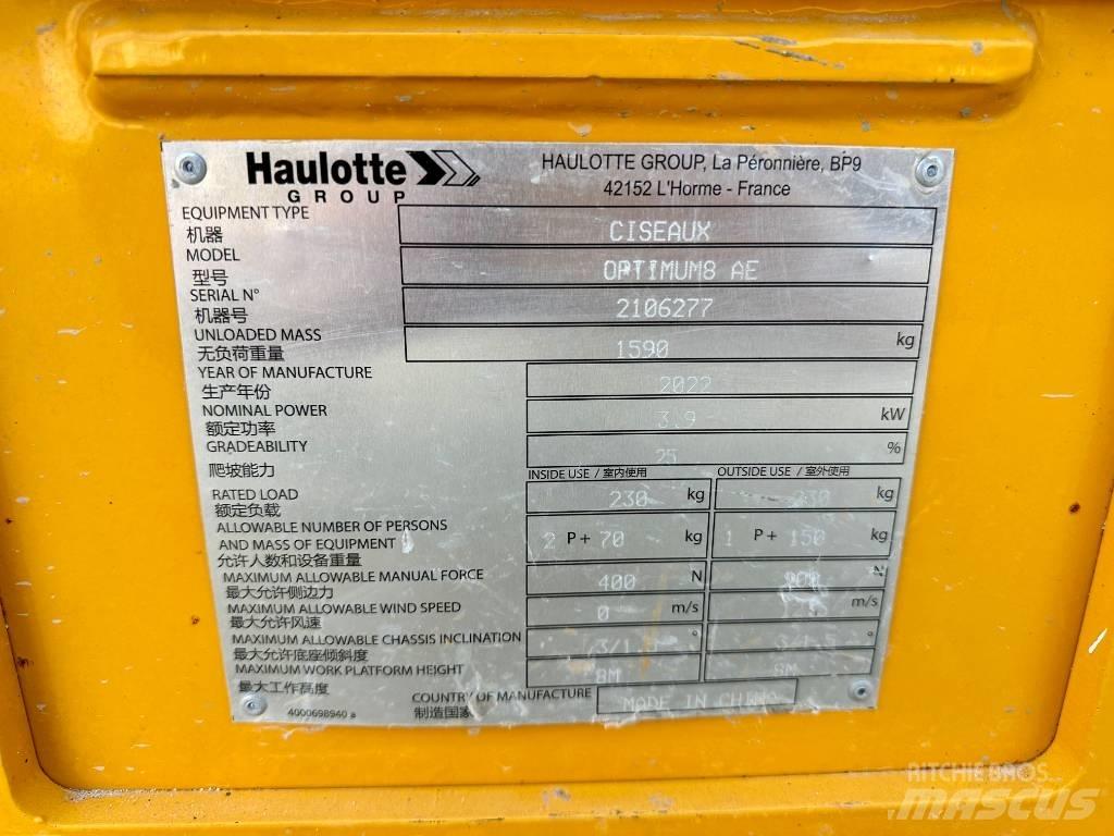 Haulotte OPTIMUM 8 Podnośniki nożycowe