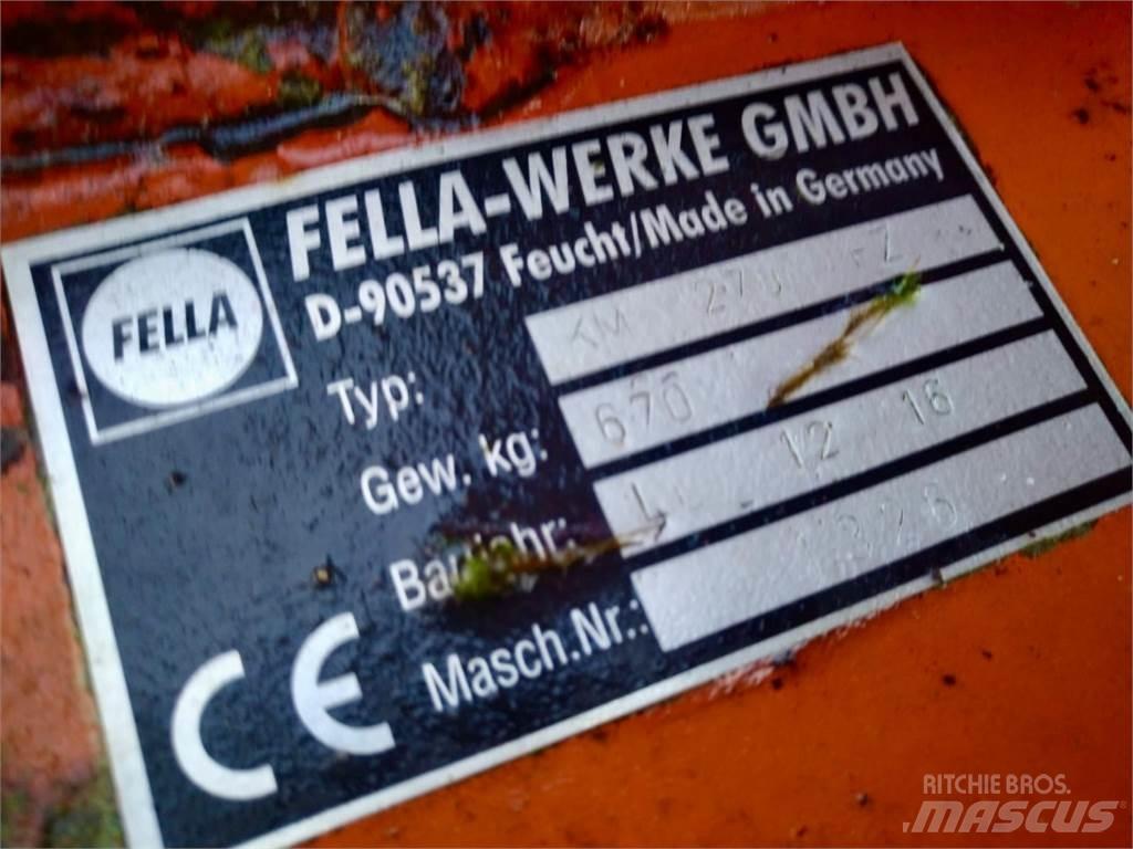 Fella KM 270 FZ Kosiarki ze wstępną obróbka paszy