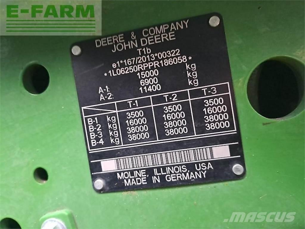 John Deere 6r250 Ciągniki rolnicze