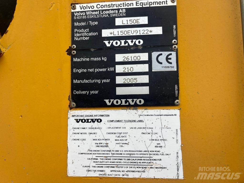 Volvo L 150 E Ładowarki kołowe