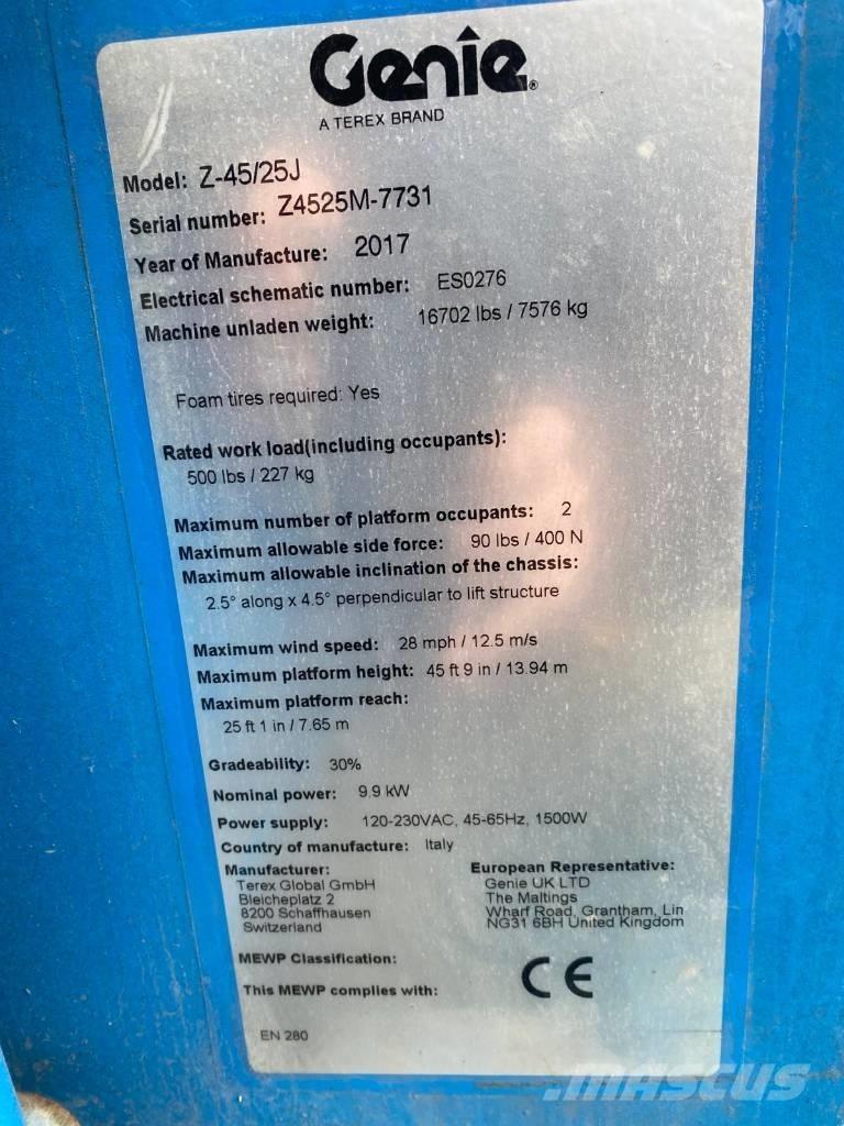 Genie Z 45/25 J BI Podnośniki przegubowe