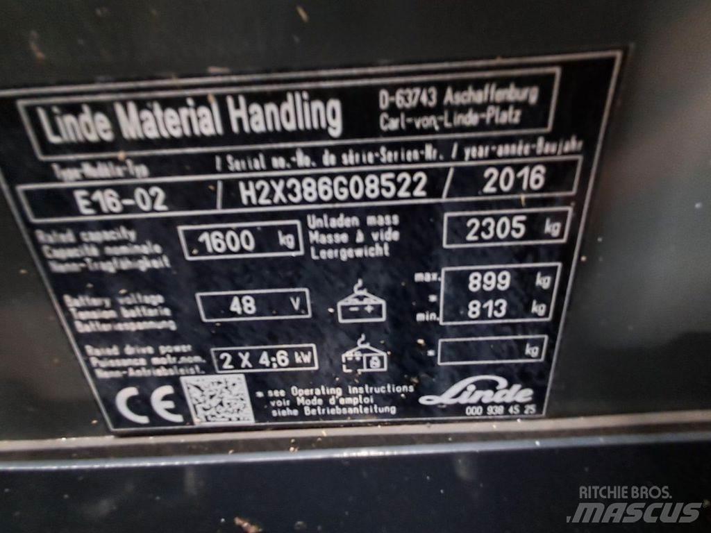 Linde E16-02 Wózki elektryczne