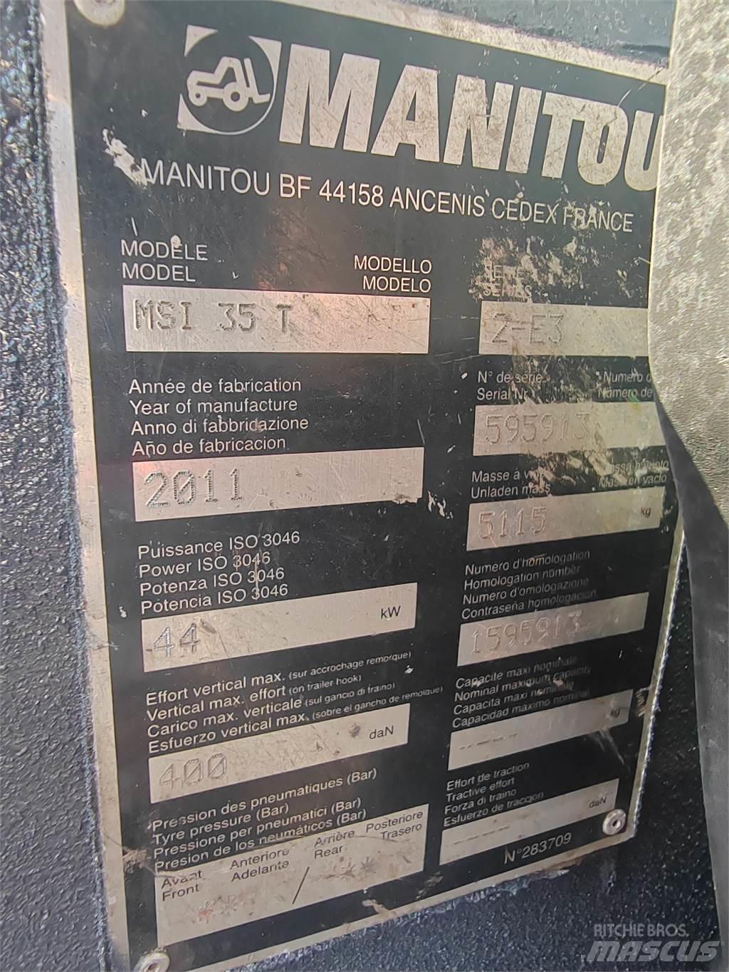 Manitou MSI35T Wózki widłowe terenowe