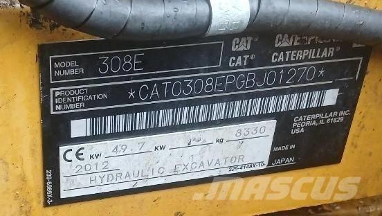 CAT 308 E CR Midikoparki  7t - 12t